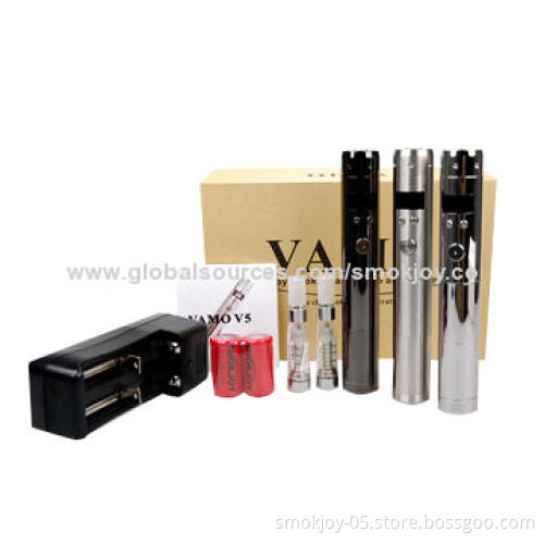 Variable Voltage Vamo V5 Body Black Chrome Stainless Steel Mods with Huge Vapor